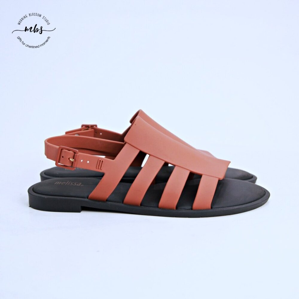 Melissa Women's Brown Strappy Slingback Sandals